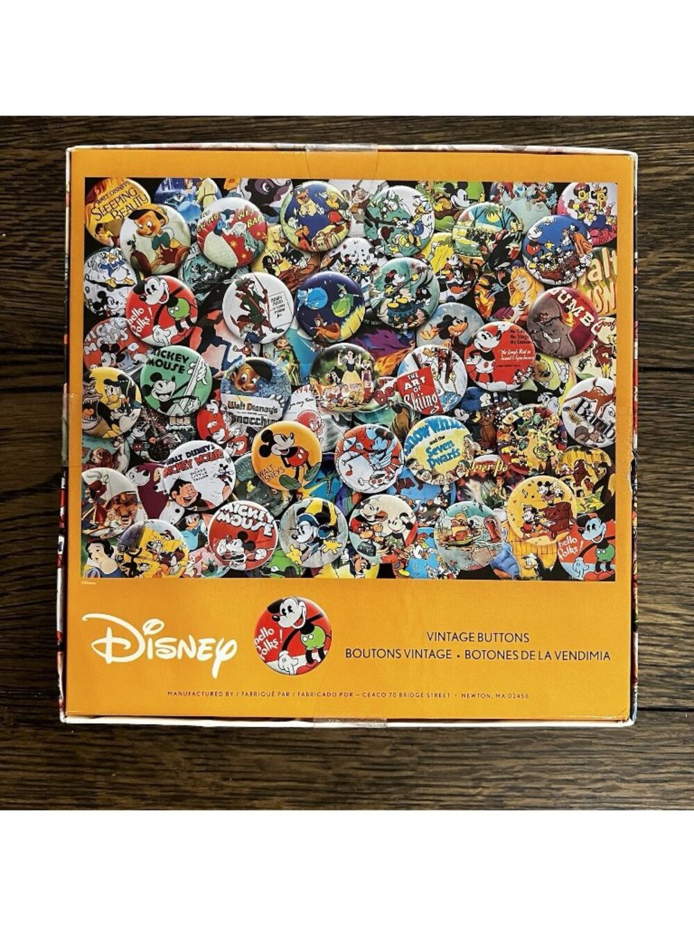 Jigsaw Puzzle - Ceaco - Disney Vintage Buttons - 750 Pieces - USED